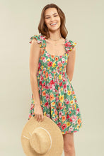 Green Printed Dress