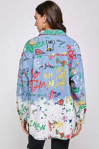 Painted Denim Jacket