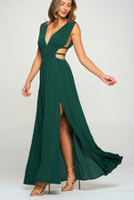 Hunter Green Athena Solid Maxi Dress