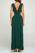 Hunter Green Athena Solid Maxi Dress