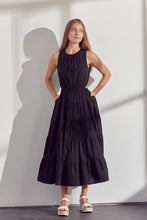 Black Maxi Cutout Dress With Pockets