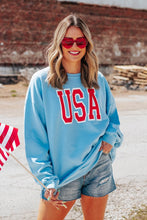 USA Pattern Long-sleeved Top