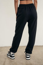Black Soft Pigment Washed Recycled Cotton Jogger Pant