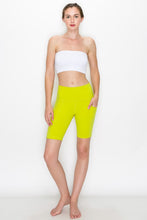 Avocado High Waisted Shorts W Side Pockets