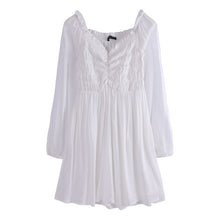 White Formal Long Sleeve Dress