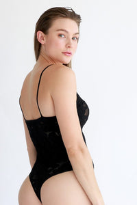 Black Lace Hole Bodysuit