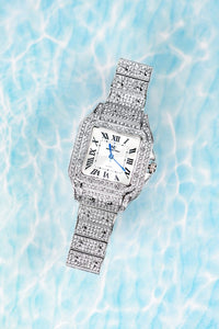 Silver Ladies Rhinestone Fashion Watch