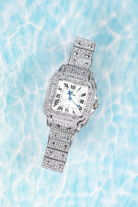 Silver Ladies Rhinestone Fashion Watch