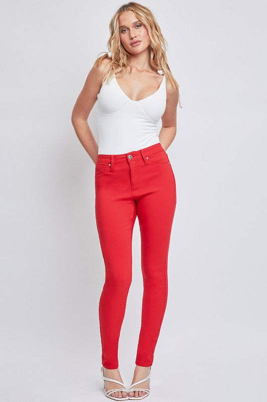 Red Camel Fringe Studded Hem Western Jeans