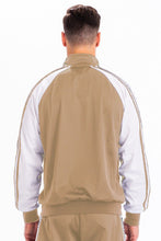 Khaki Snake Side Print Track Jacket