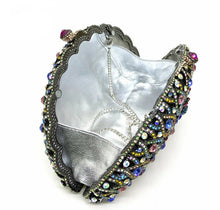 Peacock Rhinestone Evening Bag
