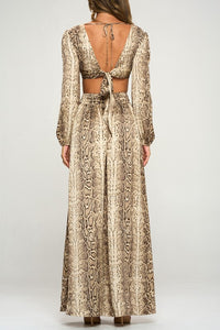 Snake Netiri Cutout Maxi Dress