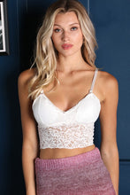 White Lace Bralette With Lightly Attached Bra Pad
