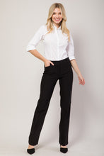 Black Millennium Boot Cut Stretch Office Trouser Pants