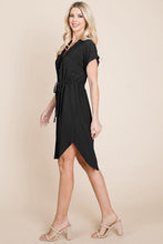 Black Summer Button Down Dress