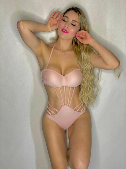 Dusty Rose One Piece Swimsuit