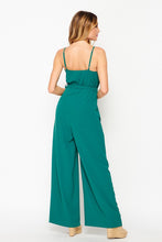Kelly Green Women Woven Solid Jump-suit With Side Pocket