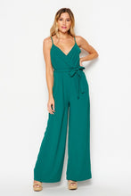 Kelly Green Women Woven Solid Jump-suit With Side Pocket