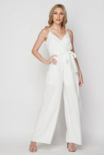 Ivory Women Woven Solid Jump-suit With Side Pocket