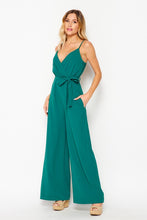 Kelly Green Women Woven Solid Jump-suit With Side Pocket