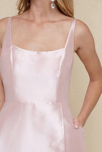 Blush Ladies Sleeveless Taffeta Slit Maxi Dress