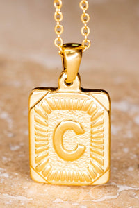 Gold Alphabet Necklace