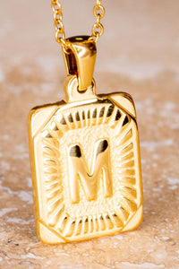 Gold Alphabet Necklace