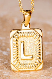 Gold Alphabet Necklace
