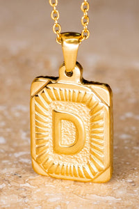 Gold Alphabet Necklace