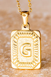 Gold Alphabet Necklace