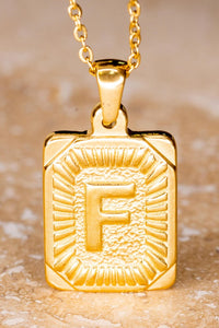 Gold Alphabet Necklace