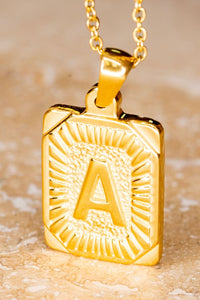 Gold Alphabet Necklace