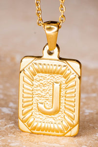 Gold Alphabet Necklace