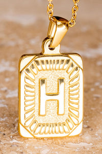 Gold Alphabet Necklace