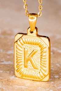 Gold Alphabet Necklace