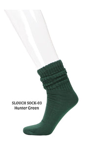 Burgundy Slouch Socks Women and Men(12pairs)