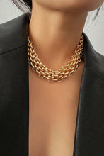 Gold Chunky Chain Choker Necklace