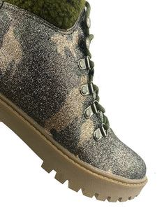 Pinkas Urban Glam Boots In Shimmer Camouflage