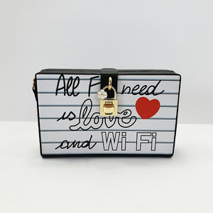 White Faux Leather Fashion Purse