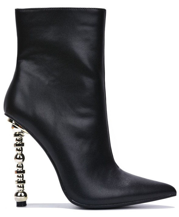 Black Womens Pointy Toe Side Zipper Dress Boots