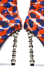 Print Womens Pointy Toe Side Zipper Dress Boots