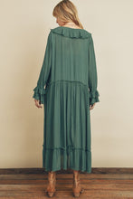 Teal Green Laidback Frill Maxi Dress