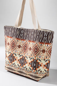 Desert Canyon Ethnic Print Tote Bag