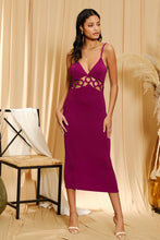 Fuchsia Skinny Cutout Mini Dress