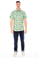 Green Printed Woven Shirt