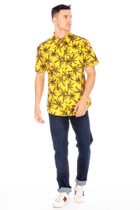 Yellow2 Men'S Printed Woven Shirt