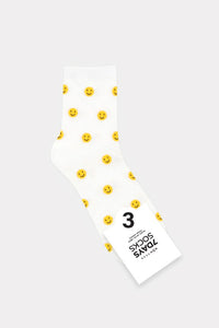 White Woman Socks - Smile -3(10pairs)