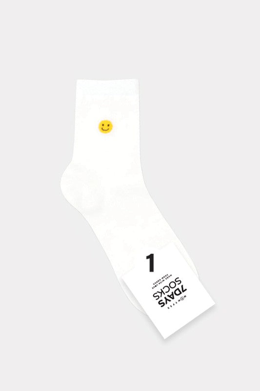 White Woman Socks - Smile -1(10pairs)