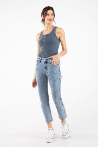 Acid Wash High Rise Carpenter Women Jeans