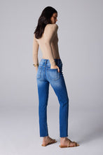 Dark Blue High Rise Slim Straight Women Jeans